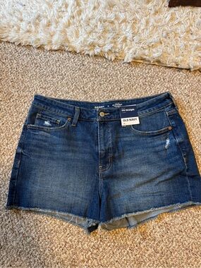 Old Navy Blue Denim Straight Fit Women's Shorts